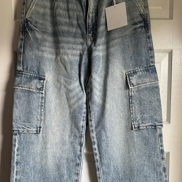 Pistola Blue Straight Leg Jeans - Picture 3 of 5